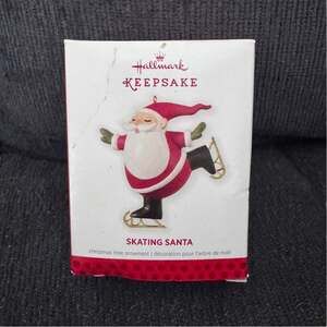 2013 Ice Skating Santa Claus Christmas Hallmark Keepsake Ornament